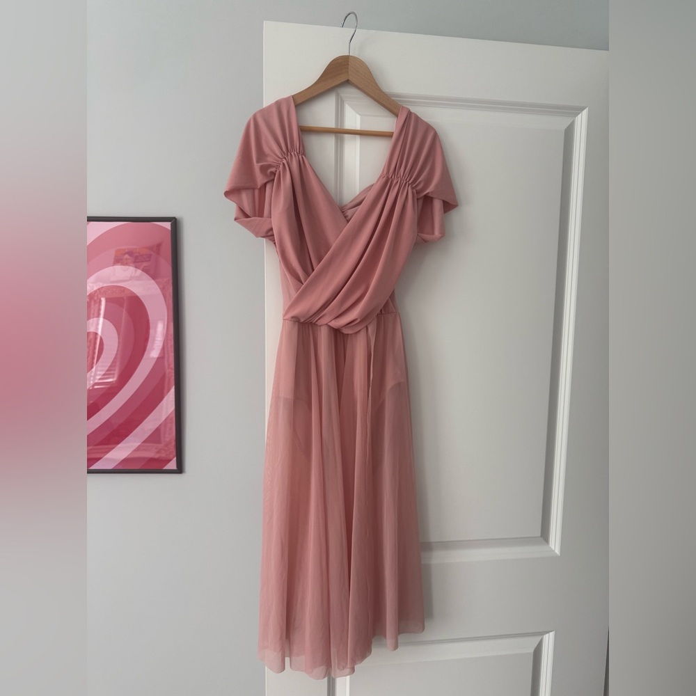 Weissman People Help Costume Lyrical Dance Ice skate dress SA Pink Solo Comp